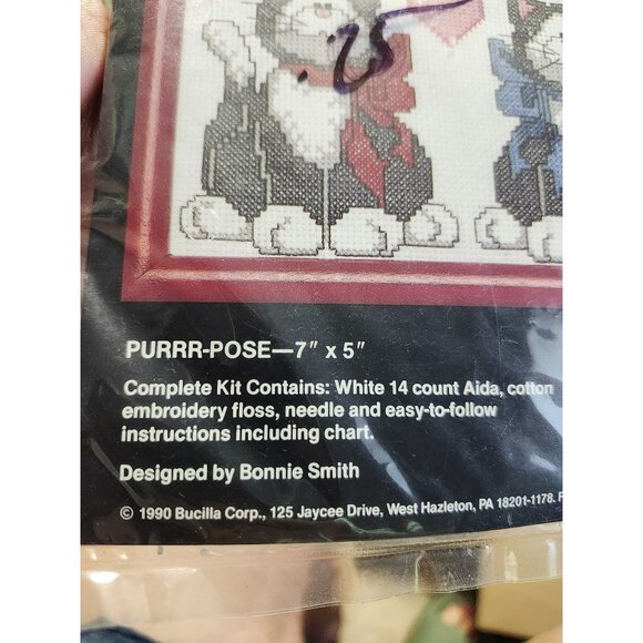 BUCILLA KITTY-KAT COUNTED CROSS STITCH - Picture 2 of 3